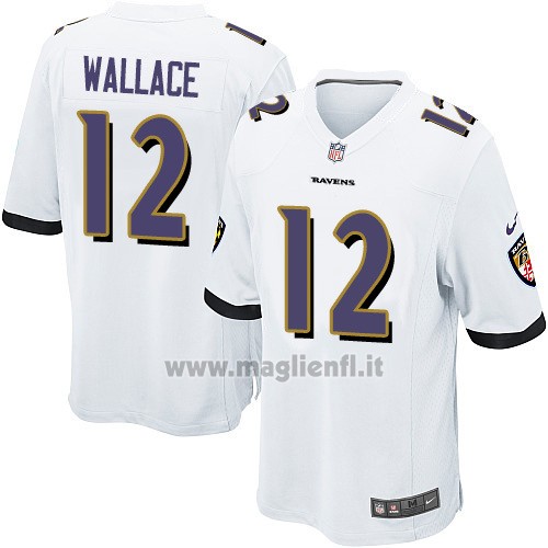 Maglia NFL Game Baltimore Ravens Wallace Bianco